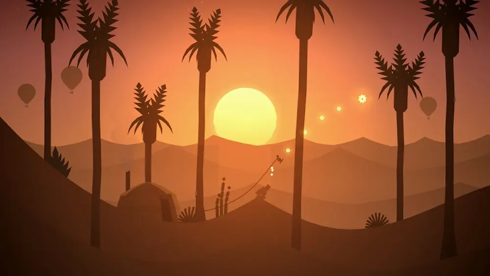 Alto's Odyssey — paisaje nocturno