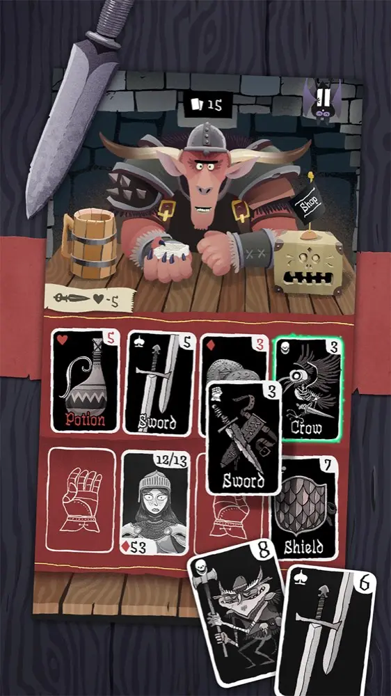 Card Crawl — mesa de cartas