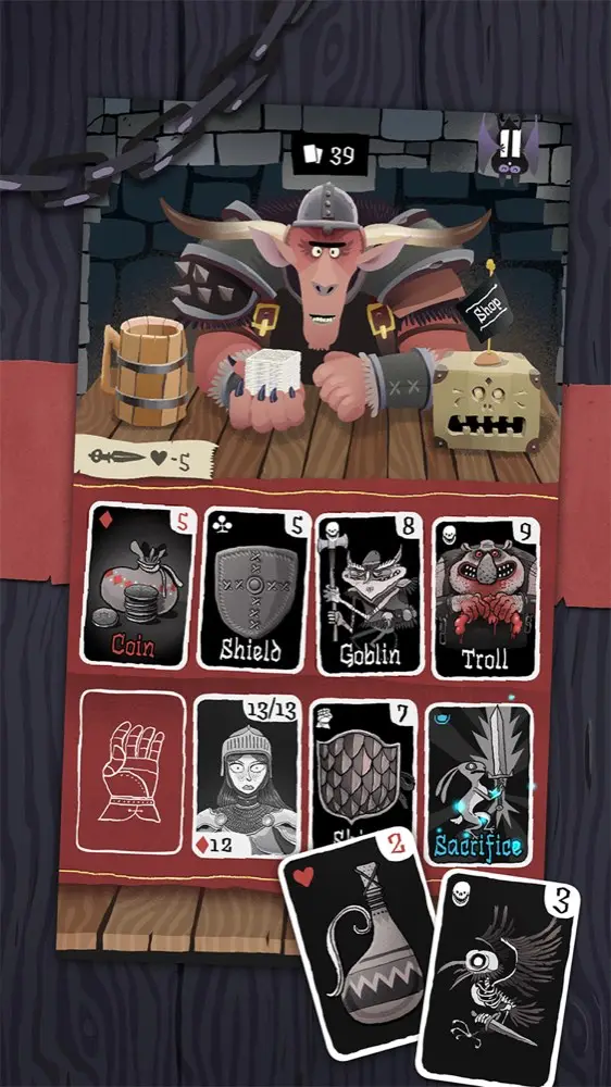 Card Crawl — inventario